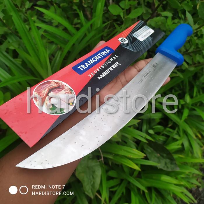 Gambar Pisau Sembelih 12" Lengkung 30 cm Tramontina Cimeter 24664/082 White - Biru dari Hardistore Superpisau undefined Tokopedia