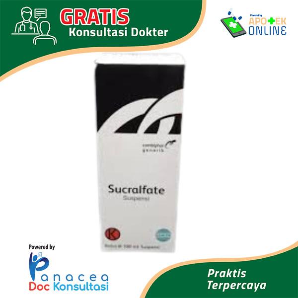 Gambar Sucralfate 500mg/5ml Suspensi 100ml / asam lambung / maag / sucralfat dari Apotek Pelita Jaya Sawahan undefined Tokopedia