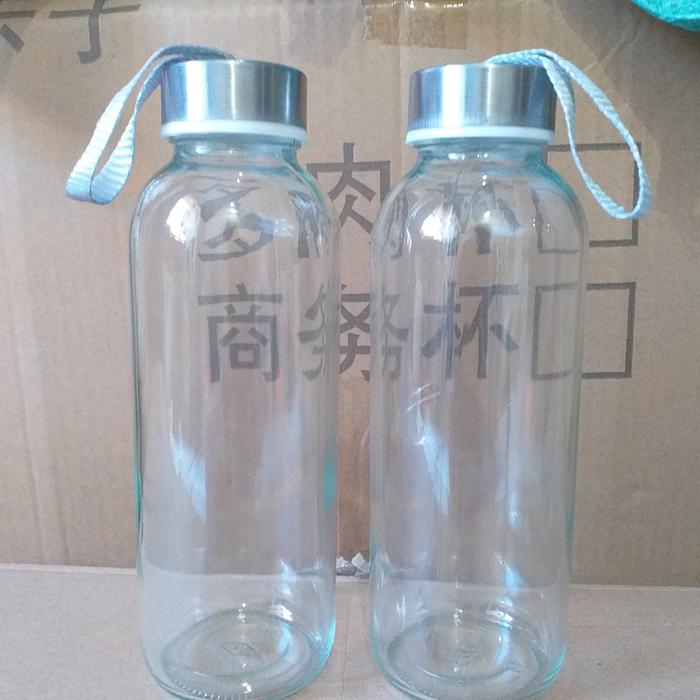 Gambar SOUVENIR BOTOL MINUM KACA BENING 420 ML tumbler bening - tanpa sablon dari nabillahsouvenir undefined Tokopedia