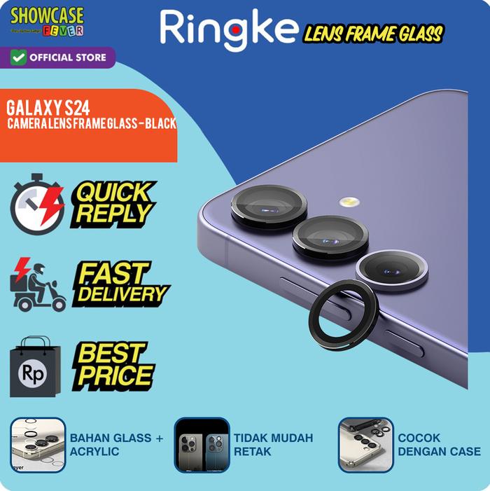 Gambar Camera Lens Frame Temper Glass Anti Gores Ringke Compatible For Galaxy S24 Ultra Plus - S24-Black dari ShowcaseFever undefined Tokopedia