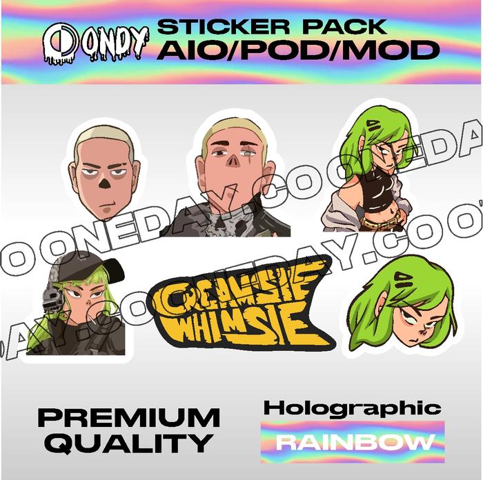 Gambar Sticker Pack Hologram All in one A I O - Creamsie Whimsie By ONDY.CO - Creamsie 1 dari ONDY.CO undefined Tokopedia