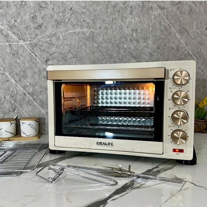 Gambar OVEN + AIR FRYER IDEALIFE IL 335 Kapasitas 35 Liter Bisa 6 Fungsi - 30 LTR/CREAM, PACKING KAYU dari TOKO JAWA ELECTRIK undefined Tokopedia
