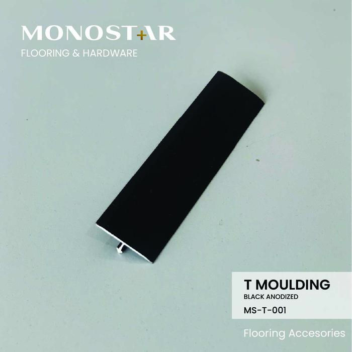 Gambar SIKU T–AKSESORIS TRANSISI VARIASI MATT LANTAI & DINDING 24MM X 3METER - BLACK dari Triki Official Store undefined Tokopedia