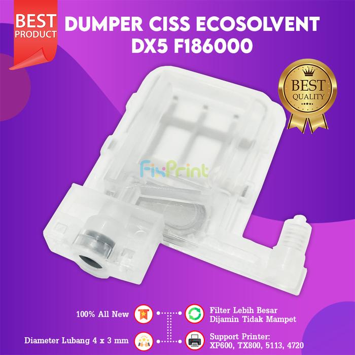 Gambar Cartridge Tinta Damper DTG Eco Solvent DX4 DX5 Dumper L1300 L1800 1390 - Model Selang - Model Kotak dari FixPrint Indonesia undefined Tokopedia