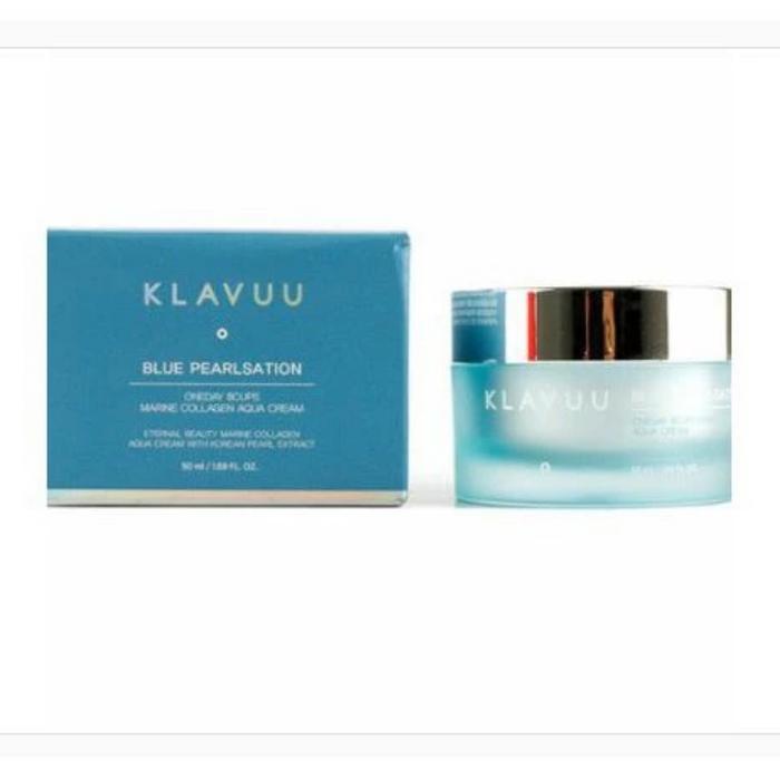 Gambar KLAVUU Blue Pearlsation One Day 8 Cups Marine Collagen Aqua Cream 50ml - Ampoule 50ml dari Dearyou99 undefined 4 Tokopedia