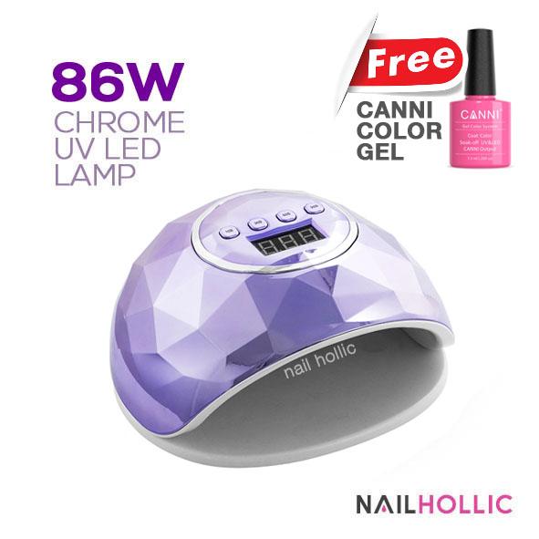 Gambar 86W LED chrome nail lamp. Lampu kutek gel. Alat pengering kutek gel - Ungu dari nail hollic undefined Tokopedia