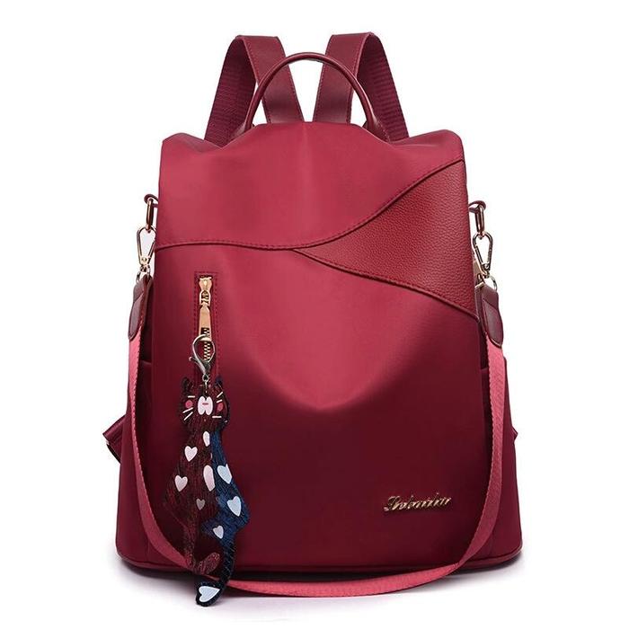 Gambar TAS RANSELWANITA - BACKPACK ANTI MALING NEW DESIGN - TAS WANITA dari SHOPMAIN undefined Tokopedia