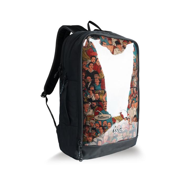 Gambar Torch Merdeka Ransel Backpack Laptop 16' Artwork Spesial Hari Merdeka - Black dari Torch.id undefined Tokopedia