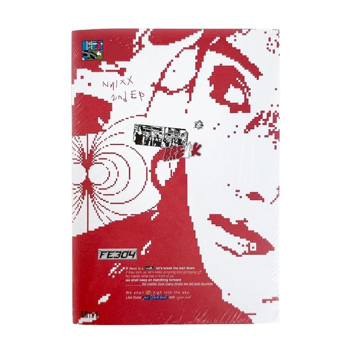 Gambar [SEALED] NMIXX Album Fe304 BREAK DASH (Square one/Mixx Blood) - MIXX BLOOD (red, SEALED segel dari NANAOZZURA undefined Tokopedia