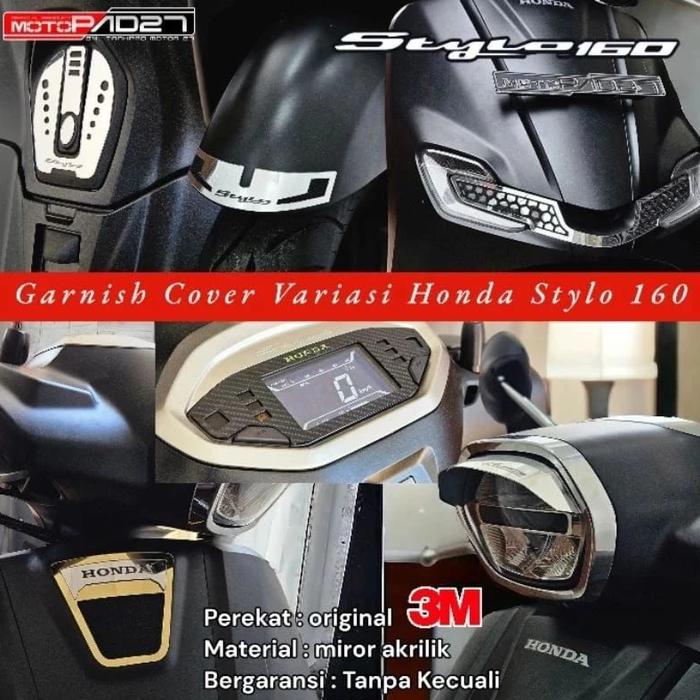 Gambar COVER GARNISH AKSESORIS NEW HONDA STYLO 160 - carbon, SPIDOMETER dari Blackpad27 official undefined Tokopedia