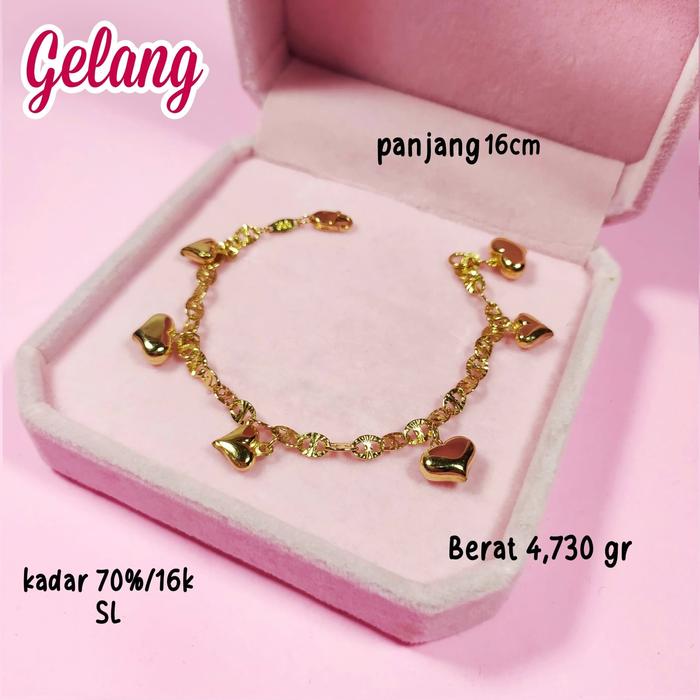 Gambar Gelang Rantai Emas Kadar 70% 16K 16 dari salim najih undefined Tokopedia
