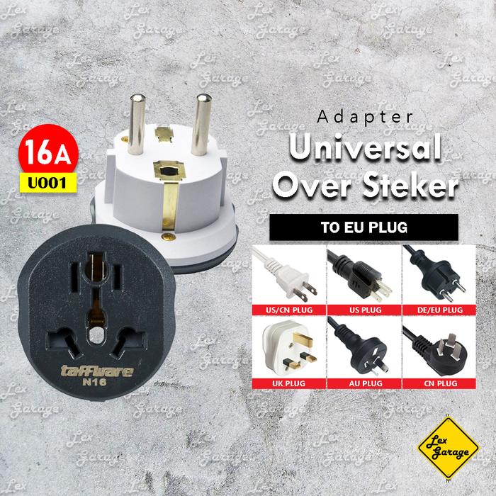 Promo Over Steker Universal Colokan Kaki 3 Gepeng Travel Adaptor ...