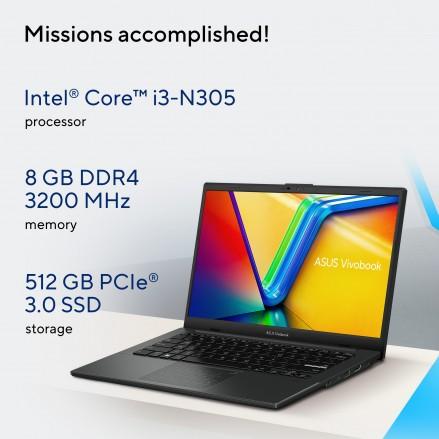 Gambar Asus Vivobook GO 14 E1404GA - I3 N305 8GB DDR5 512GB 14" FHD W11 + OHS - 8GB 256GB SSD, Windows 11 Home dari HOSANA COMPUTER undefined Tokopedia