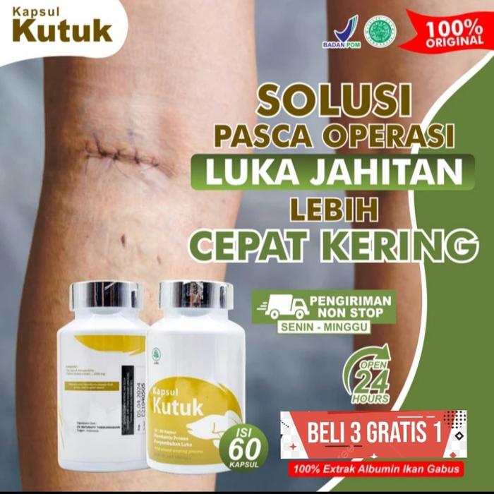 Gambar Kapsul Kutuk Premium Albumin Ikan Gabus Original dari Obat Kanker Tumor undefined Tokopedia