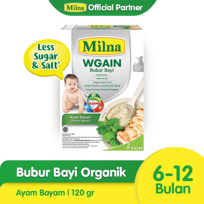 Gambar Milna Wgain 6+ Ayam Bayam 120g dari Toko Anugerah Susu undefined Tokopedia