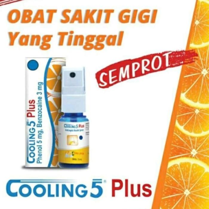 Gambar cooling 5 Plus spray Obat Sakit gigi 15ml - Cool mint dari TokoGevaJaya undefined Tokopedia