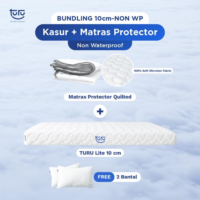 Gambar Kasur Base Support Foam TURU LITE ukuran 160x200 (Queen) FREE BANTAL - 10cm-Non WP dari TURU undefined Tokopedia