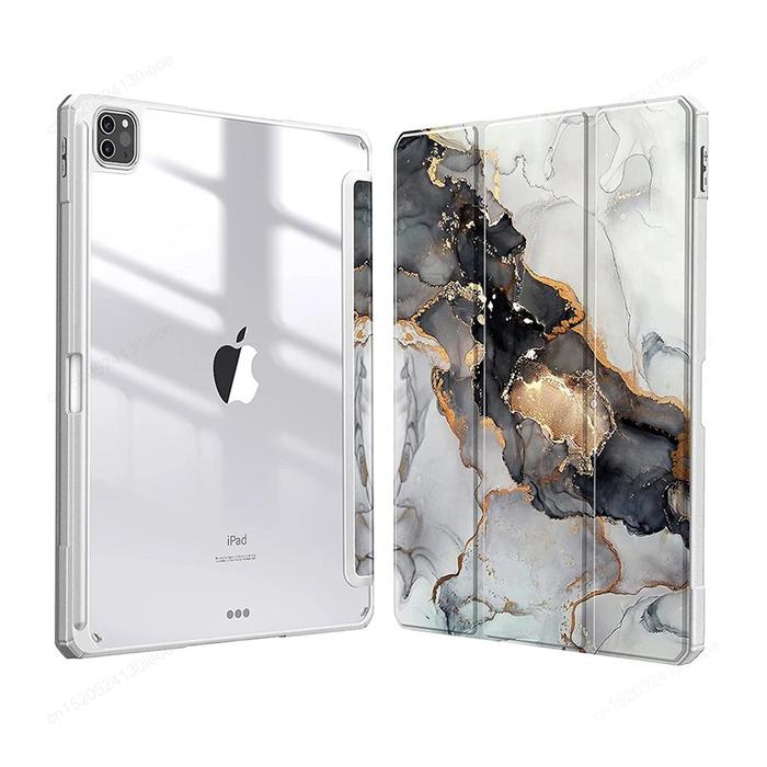 Gambar iPad Generasi 10 10.9" 2022 Acrylic Flipcase Case Marble Slot Pencil - CASE BLACK dari Maxxi Computer undefined Tokopedia