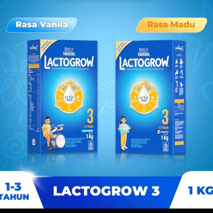 Gambar lactogrow 3 1kg vanila - madu dari Boy Store Kudus undefined Tokopedia