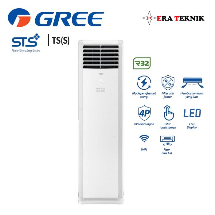 Gambar Ac Floor Standing Gree 3PK 3Phase GVC-24TS(S) Non-Inverter TS Series dari Era Teknik undefined Tokopedia