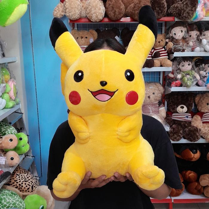 Gambar Boneka Pokemon Pikachu Besar Jumbo - Ukuran L dari vanessaonlinestore undefined Tokopedia