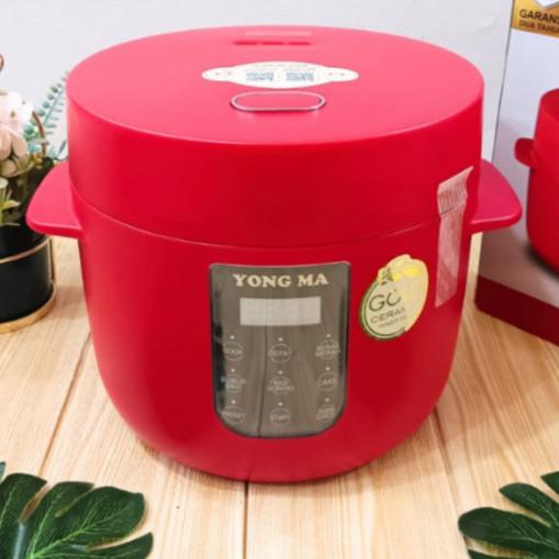 Gambar RICE COOKER YONGMA DIGITAL SMC 8055 Kapasitas 1.3 liter - Merah dari TOKO JAWA ELECTRIK undefined Tokopedia