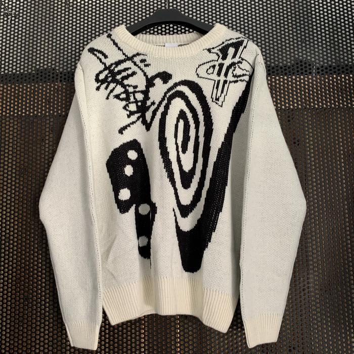 Gambar STUSSY X NIKE SWEATER CREWNECK KNIT - Putih, XL dari kedaibranded.co undefined Tokopedia