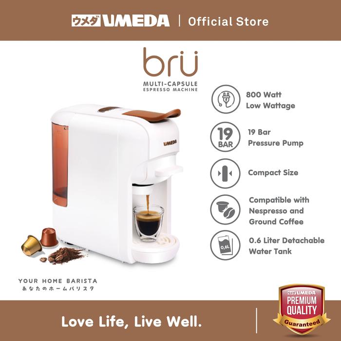 Gambar Umeda Bru Mesin Kopi Multi Kapsul / Nespresso Capsule Coffee Maker - BRU dari UMEDA undefined Tokopedia