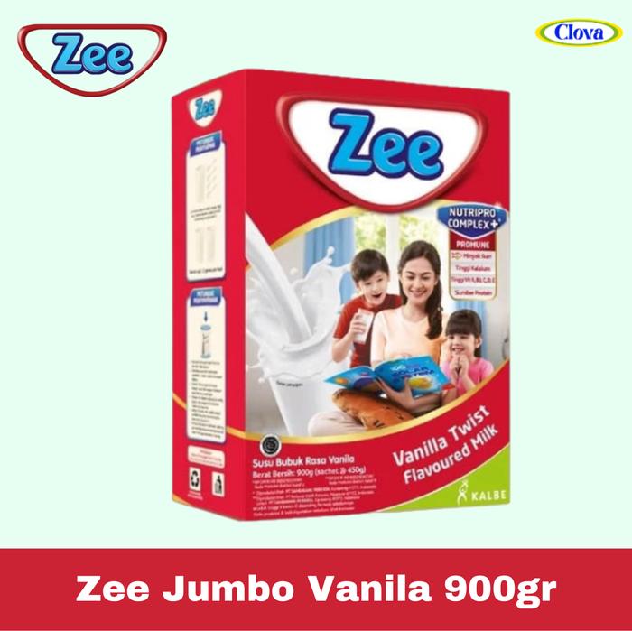 Gambar Zee Reguler Jumbo Vanila dan Cokelat 2x450gr Susu Pertumbuhan Anak - Vanila dari Clova Jaya undefined Tokopedia