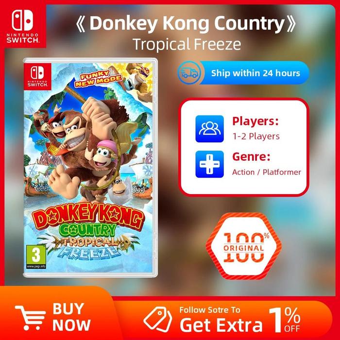 Jual New Nintendo Switch Game Deals Donkey Kong Country Tropical