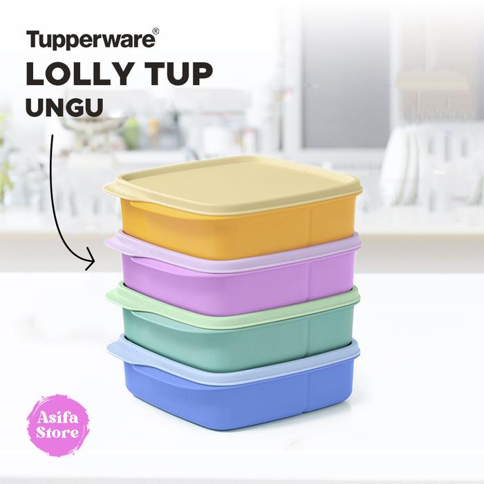 Gambar Tupperware Lolly Tup - Kotak Bekal, Lunch Box, Tempat Makan - Ungu - Feb24 dari Asifa Merchandise undefined Tokopedia