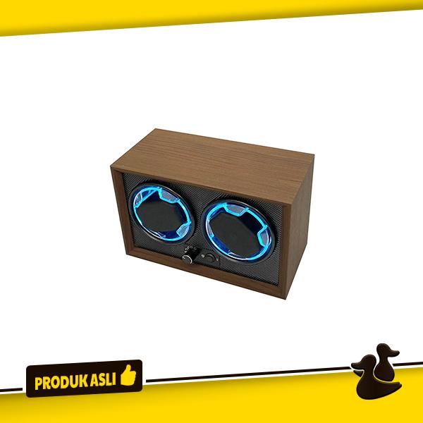Gambar Watch Winder Display Kotak Jam Lemari Kayu Pemutar Jam Tangan Otomatis - 2 Slot LED dari Double Duck undefined Tokopedia