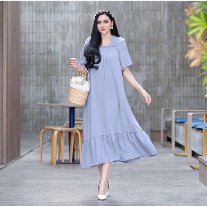 Gambar Citra Pakis Fashion - Daster model kekinian Korean style - Fuji Abu, LD 120 cm dari CITRA PAKIS FASHION undefined Tokopedia