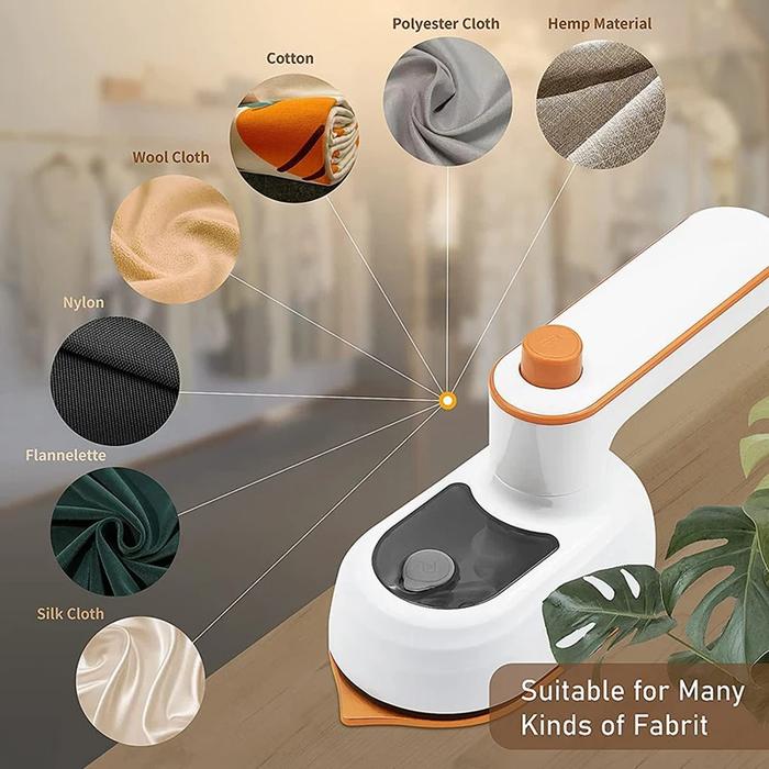 Gambar Setrika Uap Mini Putar Portable Travel Steamer Ironing Handheld 50ml - Putiih-50ml dari Yuvie1shopp undefined Tokopedia