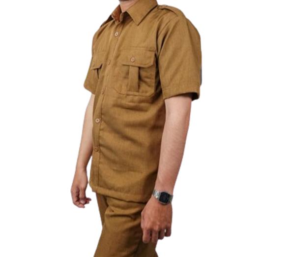 Gambar Seragam PNS Pemda Pria Baju Pdh Pegawai Negeri Seragam Asn Baju Guru - Khaki Tua, XXXL dari Archilly Store undefined Tokopedia