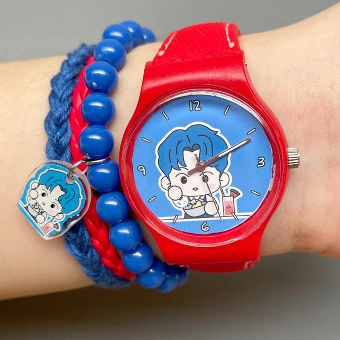 Gambar Hemat Besar, Senang Berkali-kali Lipat! Jam Tangan NCT Dream cafe 7 - Mark, Jam + Gelang dari kazemalls undefined Tokopedia