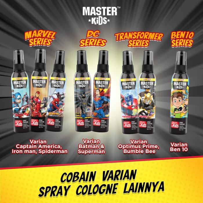 Gambar MASTER KIDS SPRAY COLOGNE 100ML 100 ML KINO - BATMAN dari MAMASUSU undefined Tokopedia