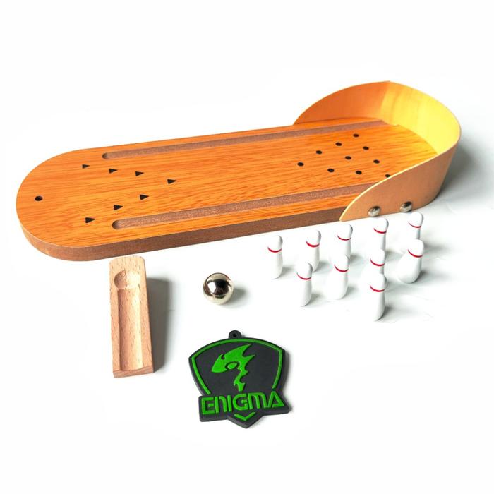 Gambar WOODEN BOWLING BOARD GAME - BOWLING KAYU MINI - ENIGMAZONE dari Enigma Zone undefined Tokopedia