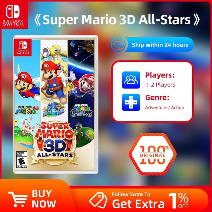 Jual Top Nintendo Switch Game Deals Super Mario 3D All Star