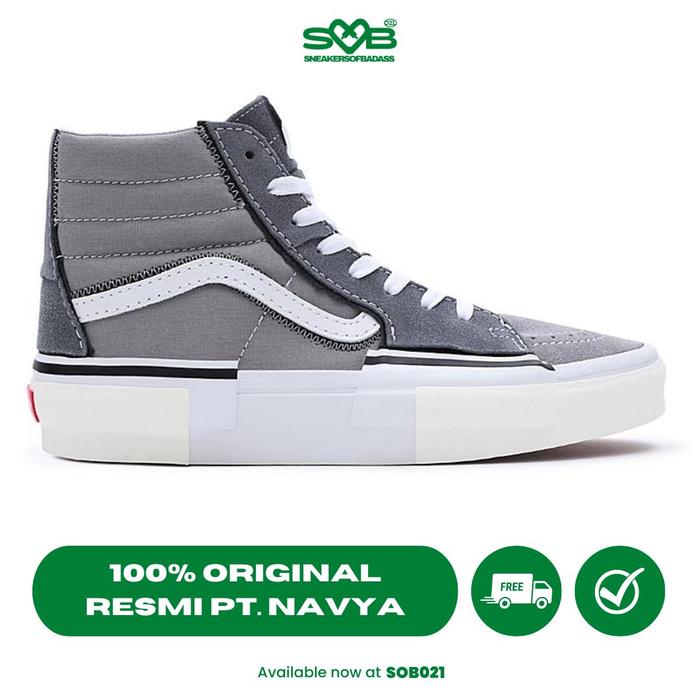 Sepatu Sneakers Vans SK8-Hi Reconstruct Grey VN0005UKGRY 36 di Sneakers  Of Badass Tokopedia