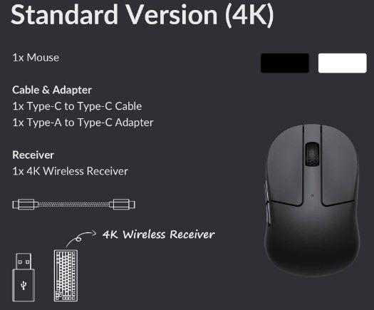 Gambar Keychron M4 Wireless Mouse - 4000 Hz, Black dari Nmtindo undefined Tokopedia