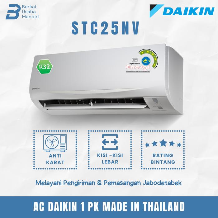 Gambar AC DAIKIN 1 PK STC25NV - SUPER MINI SPLIT FULL SET - Unit Saja dari PT Berkat Usaha Mandiri undefined Tokopedia