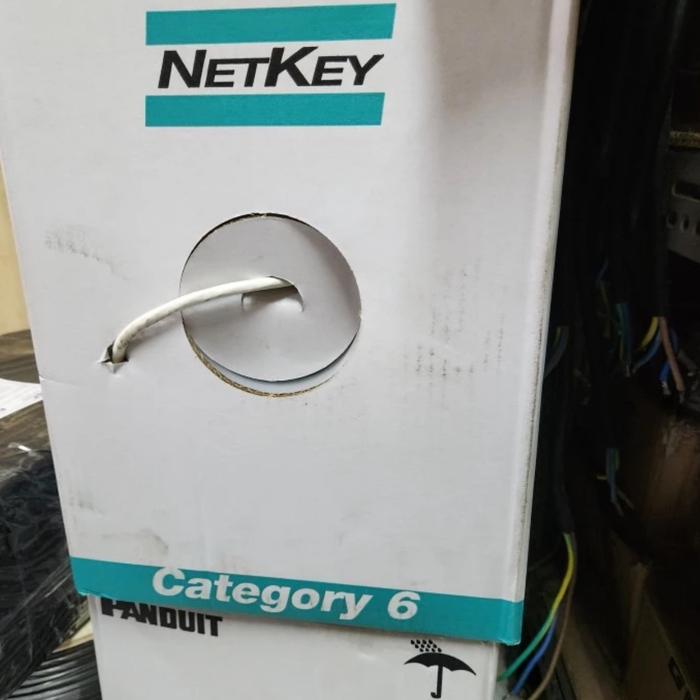 Gambar Kabel data utp PANDUIT CAT 6 NETKEY NUC6C04BU-C/PANDUIT CAT6 ORIGINAL! - Putih, 1 Roll dari rekannetwork undefined Tokopedia