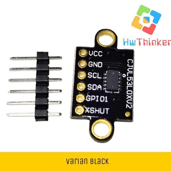 Gambar Sensor Jarak VL53L0X Distance Laser Sonar for Lidar Arduino Robot - VL53L0X Black dari HwThinker undefined Tokopedia