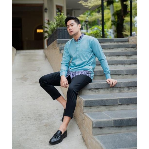 Gambar New Product Kemeja Batik Pria Nuc.Id Ahsan 02 (Baby Blue) dari duwaribu undefined Tokopedia