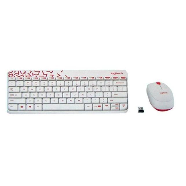 Gambar Logitech Wireless Keyboard and Mouse MK240 Combo MK 240 Nano receiver - Putih dari Naga Mas Computer Poins undefined Tokopedia