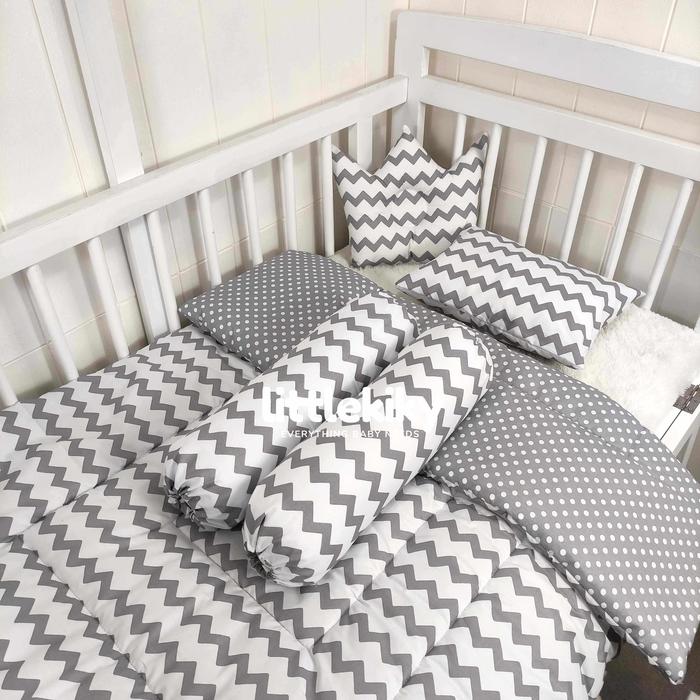 Gambar Bedcover Bayi / Bedding Set (Selimut Bayi, Bantal 2, Guling 2) - SLBGCR 37 dari littlekiky undefined Tokopedia