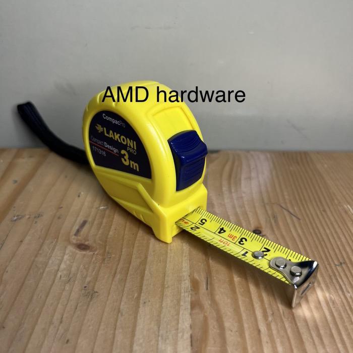 Gambar Meteran Plastik Karet 3m Tape Measure 3 meter NLG/tekiro woods tajima - MEREK LAKONI 3M dari AMD hardware undefined Tokopedia