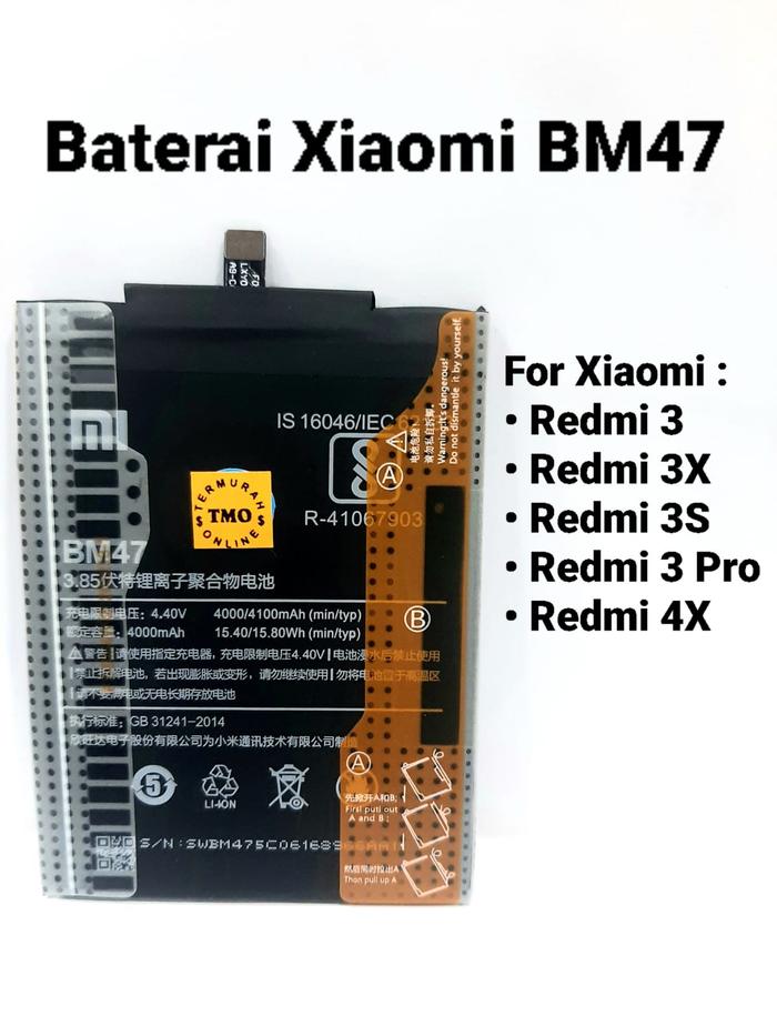 Model Bm47 Redmi Battery Bm47 Price Xiaomi BM47 Battery For Xiaomi