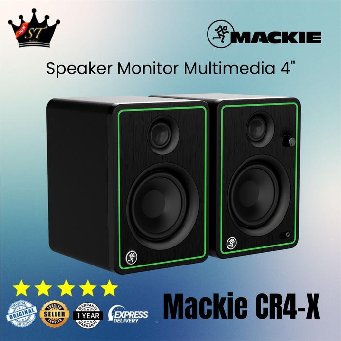 Mackie Cr4-x Cr4x Cr4 Speaker Studio Monitor Reference Flat Inch
